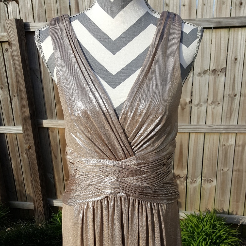 BCBG Metallic Party Dress